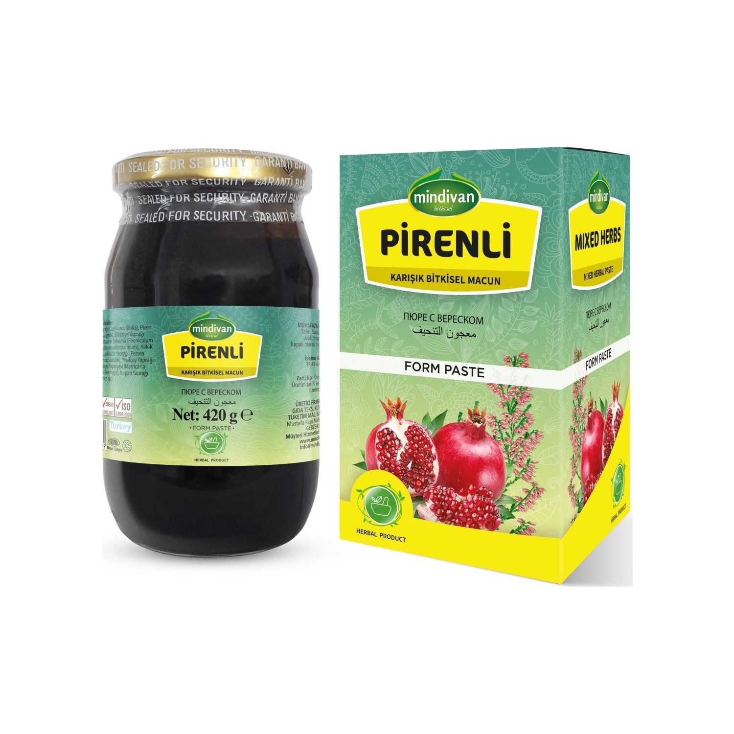 Mindivan Pirenli FORM Macun 420 g ( Diet Destek Ürünü )