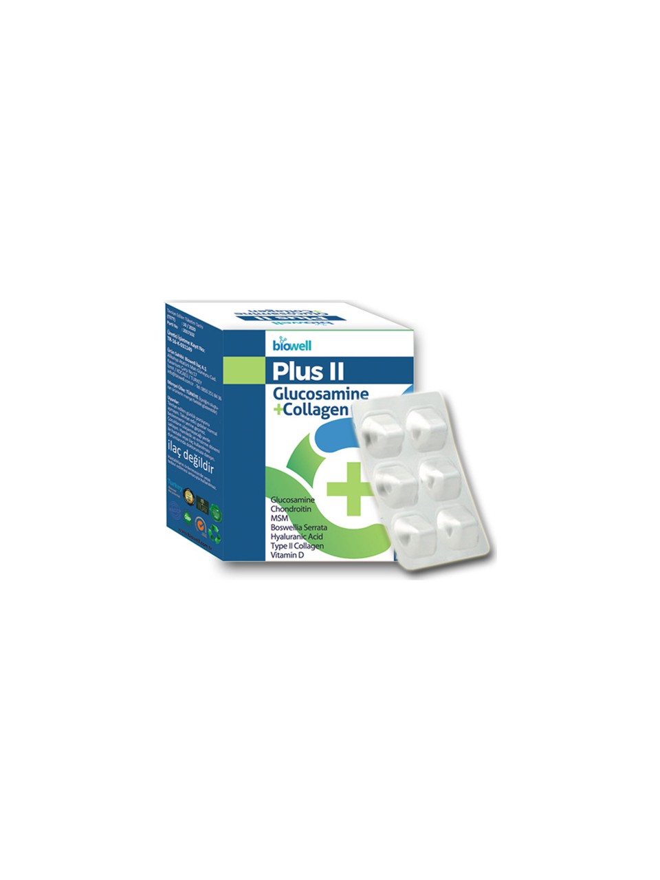Biowell Plus Iı Glucosamine+Collagen 60 Kapsül