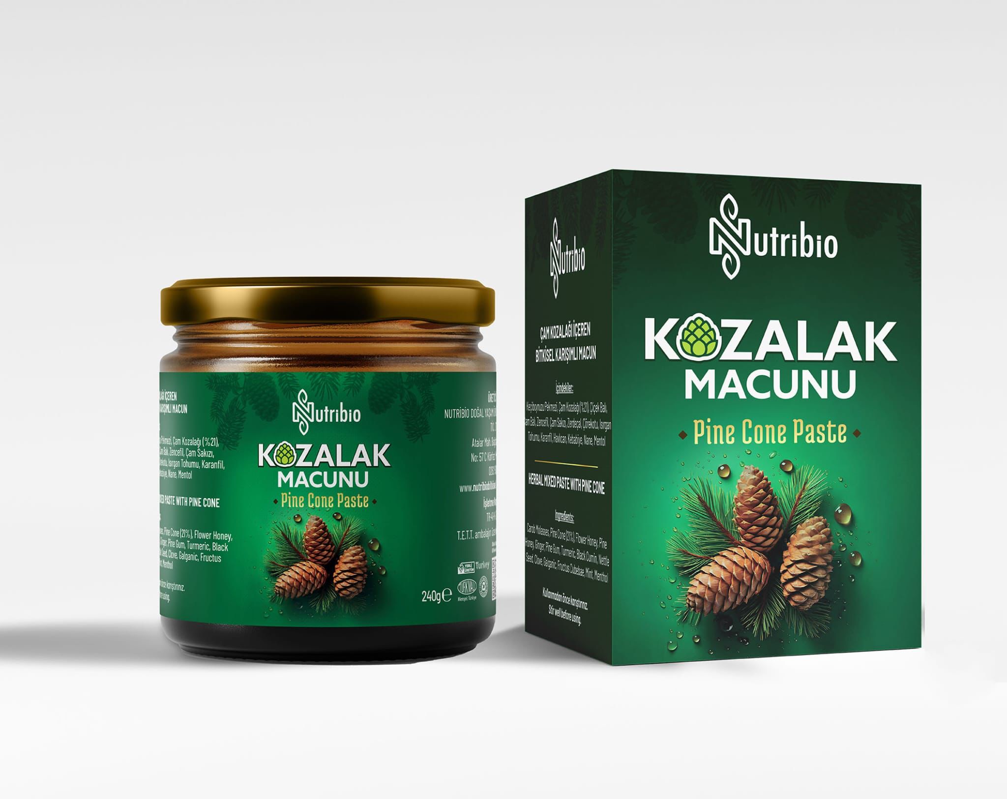 NutriBio Kozalak Macunu 240 gr