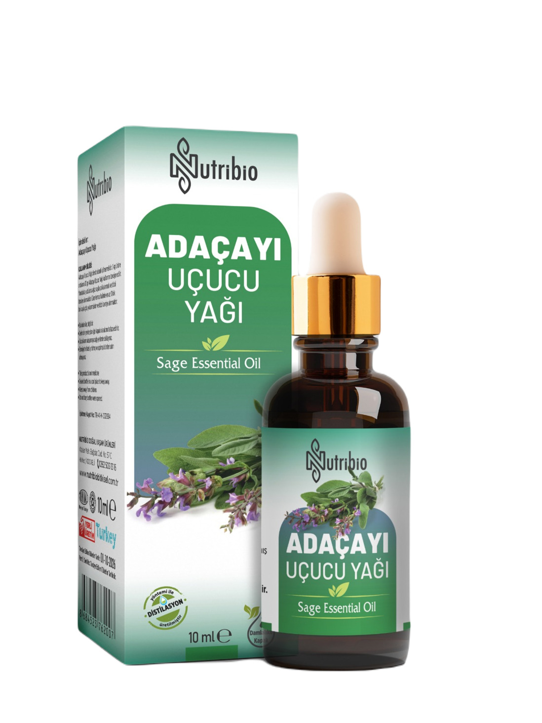 NutriBio Adaçayı Yağı 10 ML
