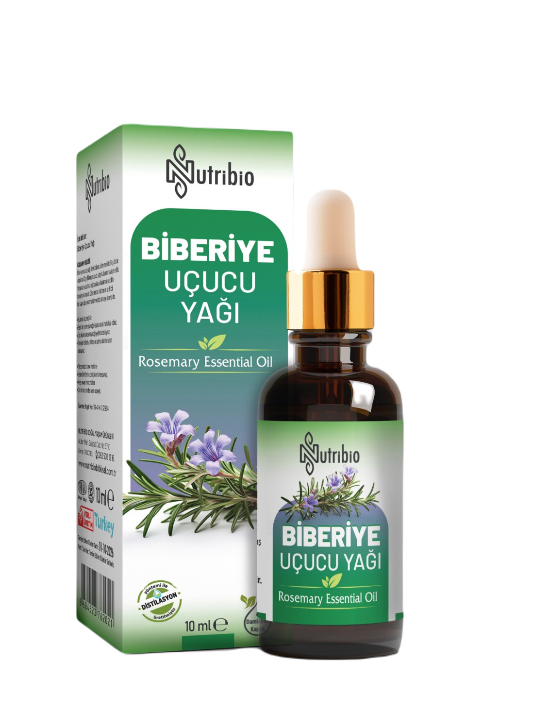 NutriBio Biberiye Yağı 10 ML