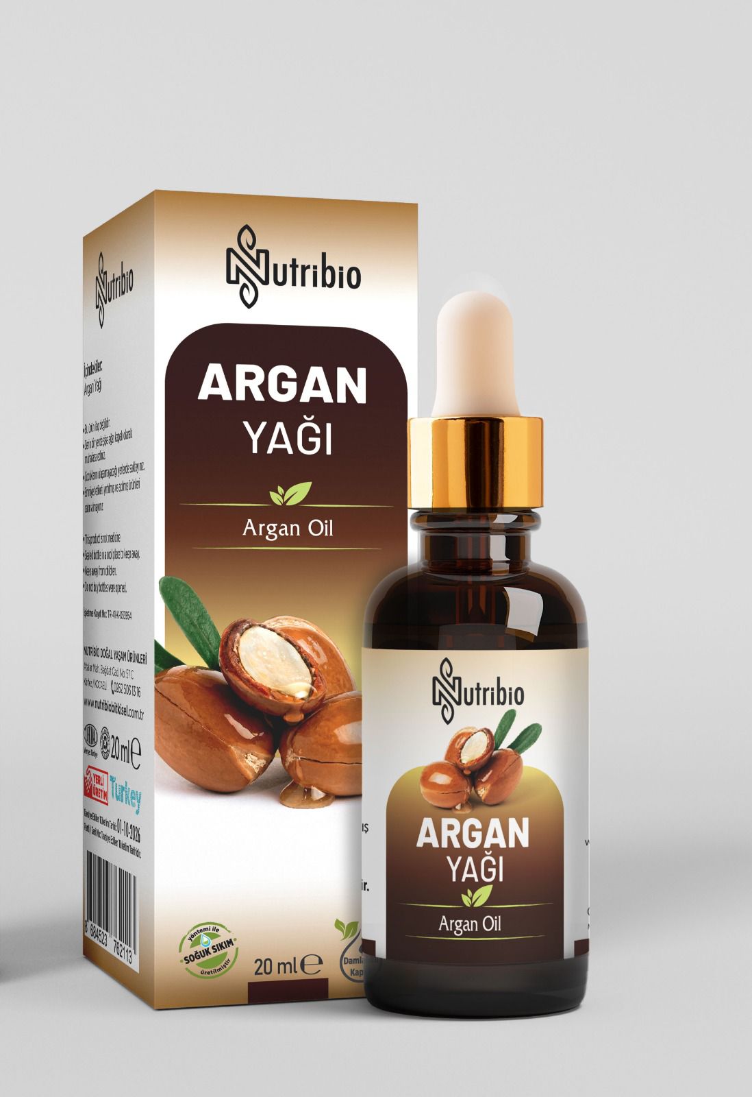 NutriBio Argan Yağı 20 ML