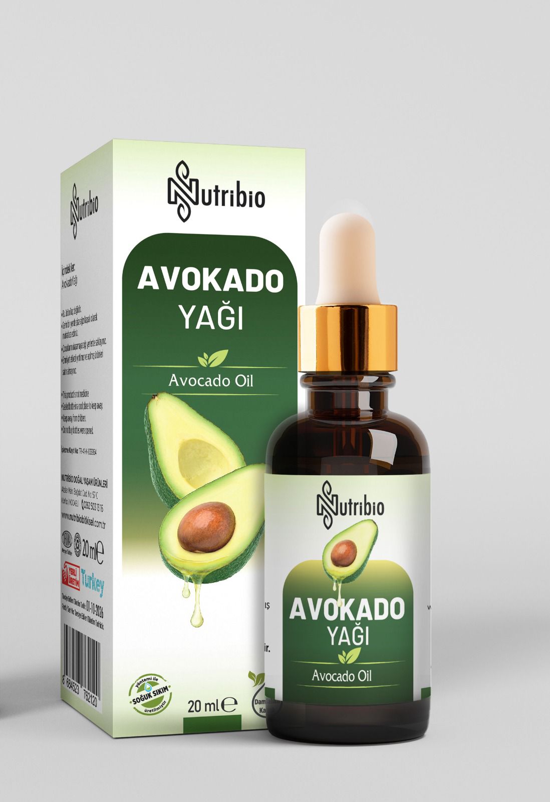 NutriBio Avokado Yağı 20 ML
