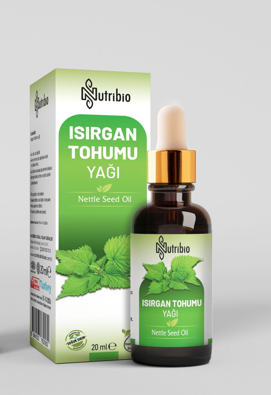 NutriBio Isırgan Tohumu Yağı 20 ML