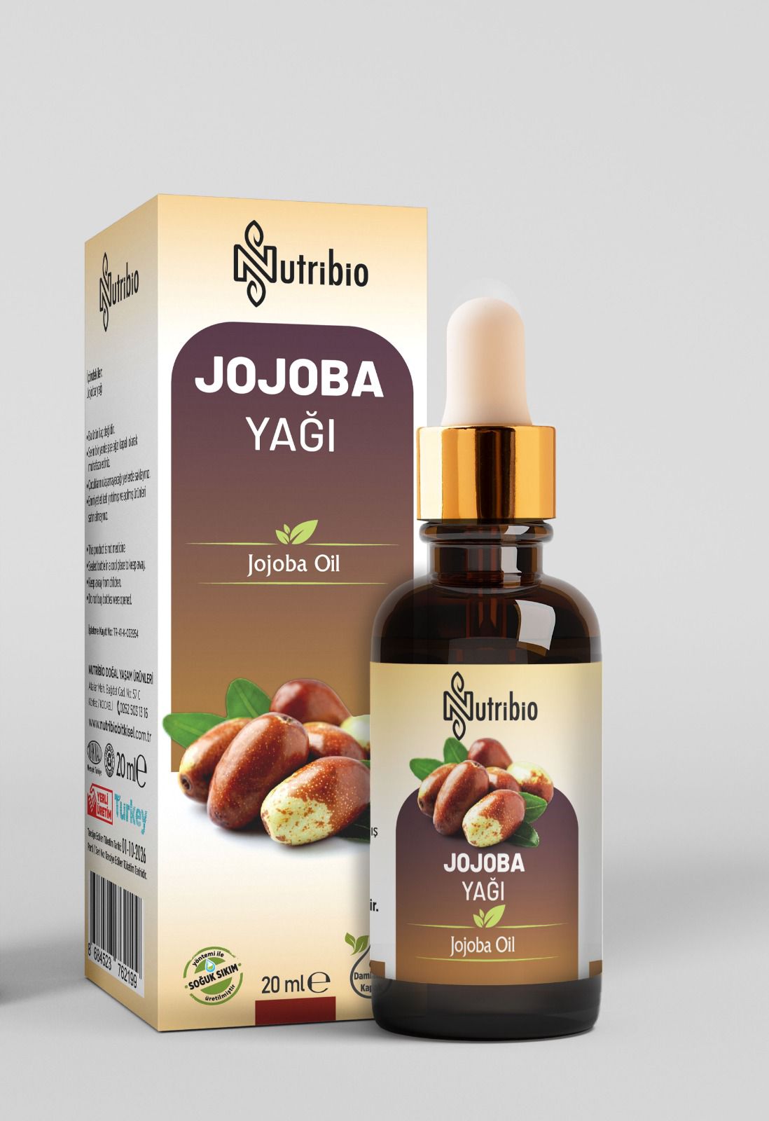 NutriBio Jojoba Yağı 20 ML