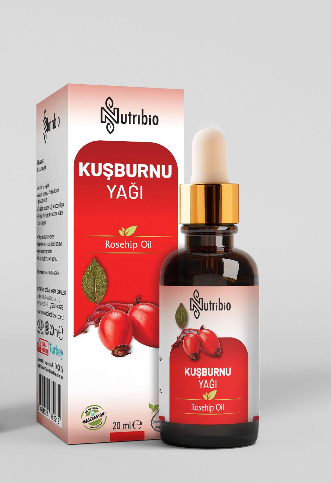 NutriBio Kuşburnu Yağı 20 ML