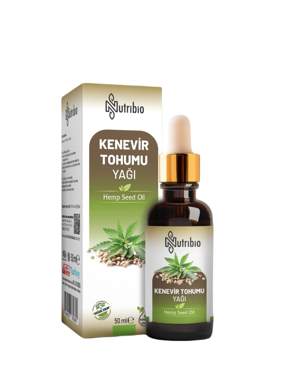 Nutribio Kenevir Tohumu Yağı 50 ML