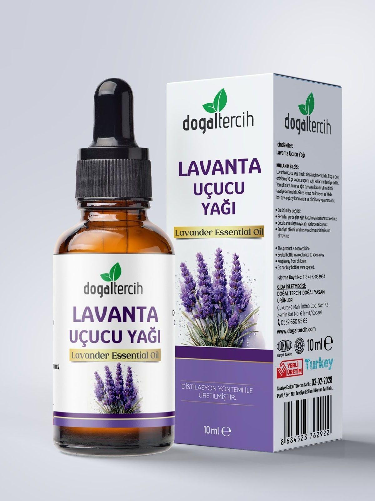 Doğaltercih Lavanta Uçucu Yağı 10 ml %100 Saf ve Doğal (Lavender Essential Oil)