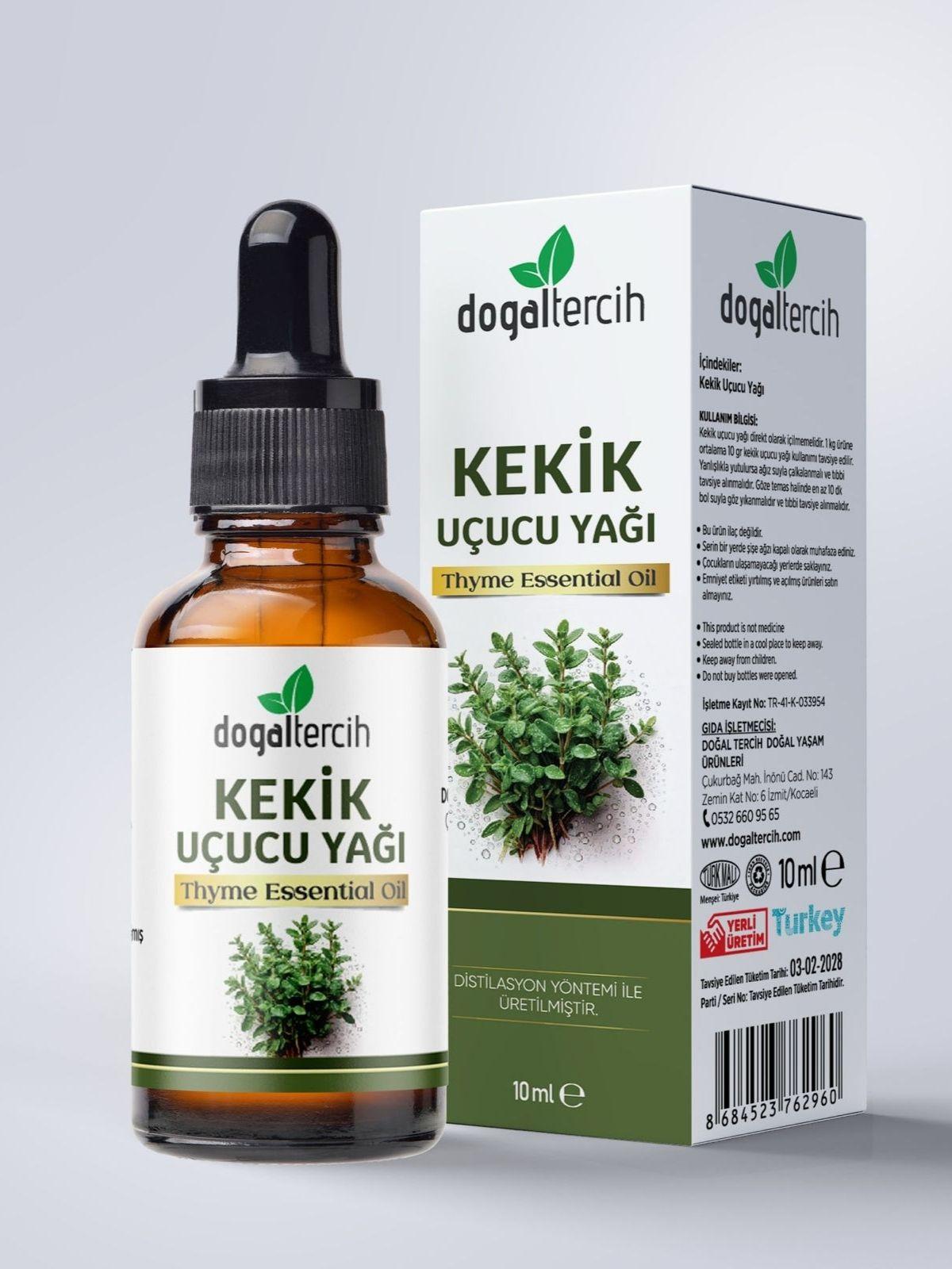 Doğaltercih Kekik Uçucu Yağı 10 ml , Seyreltilmemiş Saf %100 Doğal Kekik Yağı
