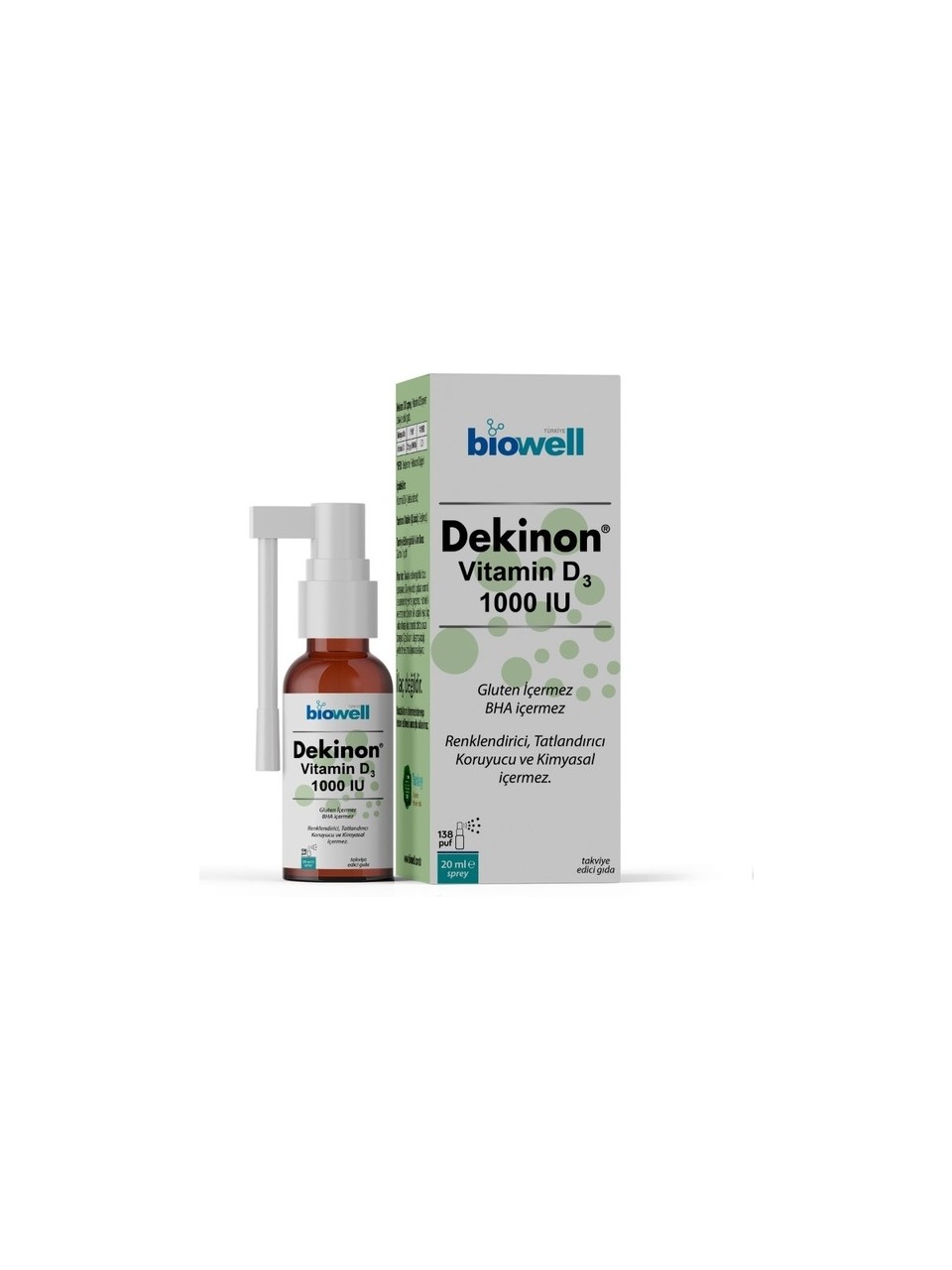 Biowell Dekinon D3 1000 Iu 20 ml Sprey