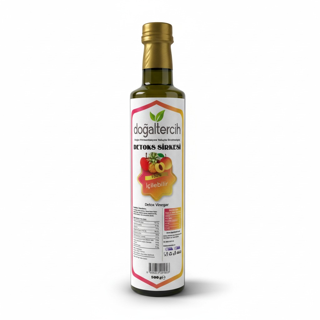 Doğaltercih Detoks Sirkesi Kayısı Pulplu ve Sandaloz Sakızlı Sirke 500ml İÇİLEBİLİR. Detox Vinegar